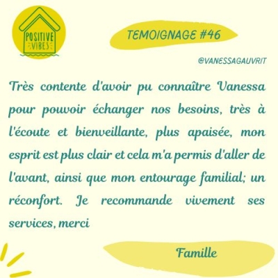 Témoignage #46 - Nettoyage énergétique famille